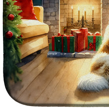 Load image into Gallery viewer, Great Pyrenees and Santa Claus Dish Drying Mat