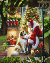 Load image into Gallery viewer, Great Pyrenees with Santa Garden Flag – Christmas Dog Yard Decor