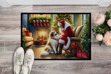 Load image into Gallery viewer, Great Pyrenees and Santa Claus Doormat - 18X27 Indoor / Outdoor Rug | Made in USA