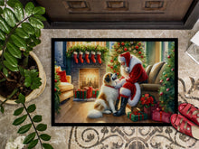 Load image into Gallery viewer, Great Pyrenees and Santa Claus Doormat - 18X27 Indoor / Outdoor Rug | Made in USA