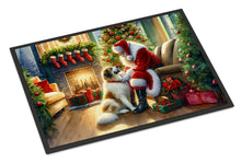 Load image into Gallery viewer, Great Pyrenees and Santa Claus Doormat - 18X27 Indoor / Outdoor Rug | Made in USA