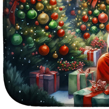Load image into Gallery viewer, Greater Swiss Mountain Dog and Santa Claus Dish Drying Mat