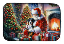 Load image into Gallery viewer, Greater Swiss Mountain Dog and Santa Claus Dish Drying Mat