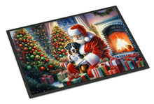 Load image into Gallery viewer, Greater Swiss Mountain Dog and Santa Claus Doormat
