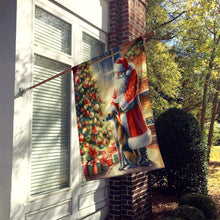 Load image into Gallery viewer, Greyhound and Santa Claus House Flag