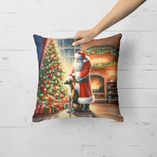 Load image into Gallery viewer, Greyhound and Santa Claus Throw Pillow