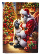 Load image into Gallery viewer, Havanese and Santa Claus House Flag