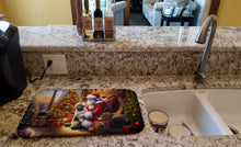 Load image into Gallery viewer, Havanese and Santa Claus Dish Drying Mat