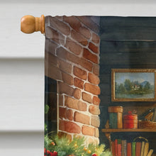 Load image into Gallery viewer, Irish Setter and Santa Claus House Flag