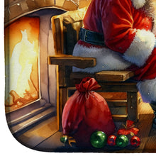 Load image into Gallery viewer, Irish Setter and Santa Claus Dish Drying Mat