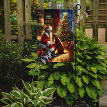 Load image into Gallery viewer, Irish Setter with Santa Garden Flag – Christmas Dog Yard Decor