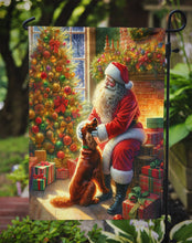 Load image into Gallery viewer, Irish Setter with Santa Garden Flag – Christmas Dog Yard Decor