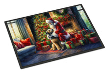 Load image into Gallery viewer, Irish Wolfhound and Santa Claus Doormat