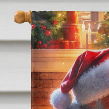 Load image into Gallery viewer, Jack Russell Terrier and Santa Claus House Flag