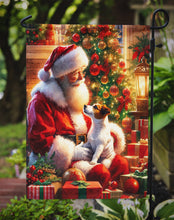 Load image into Gallery viewer, Jack Russell Terrier with Santa Garden Flag – Christmas Dog Yard Decor