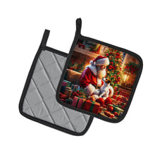 Load image into Gallery viewer, Jack Russell Terrier and Santa Claus Pot Holders - Set of 2 Decorative Kitchen Helpers | Made in the USA