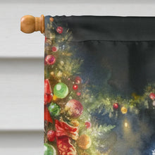 Load image into Gallery viewer, Japanese Chin and Santa Claus House Flag