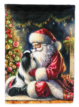 Load image into Gallery viewer, Japanese Chin and Santa Claus House Flag