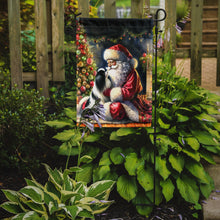 Load image into Gallery viewer, Japanese Chin with Santa Garden Flag – Christmas Dog Yard Decor