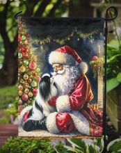 Load image into Gallery viewer, Japanese Chin with Santa Garden Flag – Christmas Dog Yard Decor