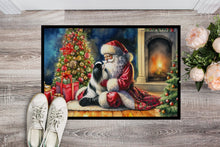 Load image into Gallery viewer, Japanese Chin and Santa Claus Doormat