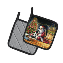 Load image into Gallery viewer, Japanese Chin and Santa Claus Pot Holders - Set of 2 Decorative Kitchen Helpers | Made in the USA