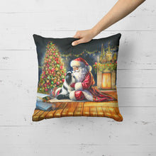 Load image into Gallery viewer, Japanese Chin and Santa Claus Throw Pillow