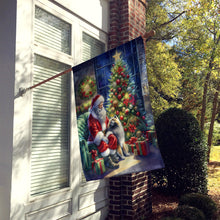 Load image into Gallery viewer, Keeshond and Santa Claus House Flag