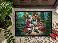 Load image into Gallery viewer, Keeshond and Santa Claus Doormat - 18X27 Indoor / Outdoor Rug | Made in USA