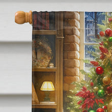 Load image into Gallery viewer, Labrador Retriever and Santa Claus House Flag