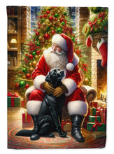 Load image into Gallery viewer, Labrador Retriever and Santa Claus House Flag