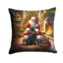 Load image into Gallery viewer, Labrador Retriever and Santa Claus Throw Pillow - 14x14 Decorative Pillow – Art for Your Home &amp; Patio