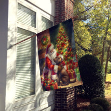 Load image into Gallery viewer, Labrador Retriever and Santa Claus House Flag