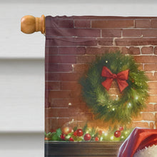 Load image into Gallery viewer, Labrador Retriever and Santa Claus House Flag