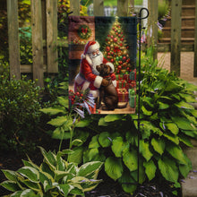Load image into Gallery viewer, Labrador Retriever with Santa Garden Flag – Christmas Dog Yard Decor
