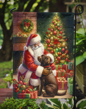 Load image into Gallery viewer, Labrador Retriever with Santa Garden Flag – Christmas Dog Yard Decor
