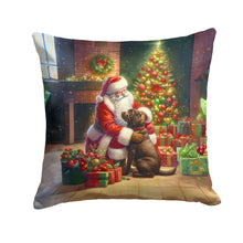 Load image into Gallery viewer, Labrador Retriever and Santa Claus Throw Pillow