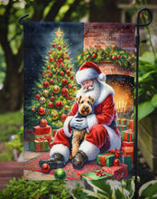 Load image into Gallery viewer, Lakeland Terrier with Santa Garden Flag – Christmas Dog Yard Decor