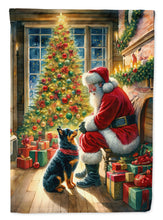 Load image into Gallery viewer, Lancashire Heeler and Santa Claus House Flag