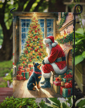 Load image into Gallery viewer, Lancashire Heeler with Santa Garden Flag – Christmas Dog Yard Decor