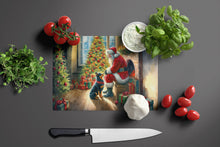 Load image into Gallery viewer, Lancashire Heeler and Santa Claus Glass Cutting Boards – Durable, Decorative Kitchen Art
