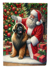 Load image into Gallery viewer, Leonberger with Santa Garden Flag – Christmas Dog Yard Decor