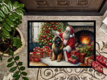 Load image into Gallery viewer, Leonberger and Santa Claus Doormat-24x36 Indoor / Outdoor Rug | Made in USA