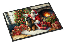 Load image into Gallery viewer, Leonberger and Santa Claus Doormat-24x36 Indoor / Outdoor Rug | Made in USA