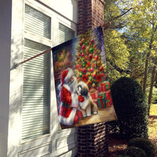 Load image into Gallery viewer, Lhasa Apso and Santa Claus House Flag