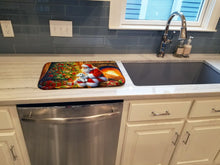 Load image into Gallery viewer, Maltese and Santa Claus Dish Drying Mat