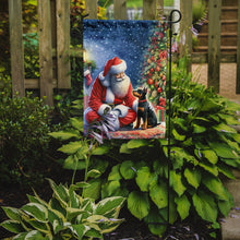 Load image into Gallery viewer, Manchester Terrier with Santa Garden Flag – Christmas Dog Yard Decor