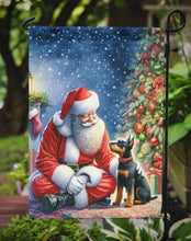 Load image into Gallery viewer, Manchester Terrier with Santa Garden Flag – Christmas Dog Yard Decor