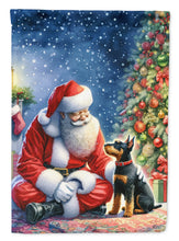 Load image into Gallery viewer, Manchester Terrier with Santa Garden Flag – Christmas Dog Yard Decor