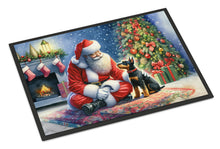 Load image into Gallery viewer, Manchester Terrier and Santa Claus Doormat